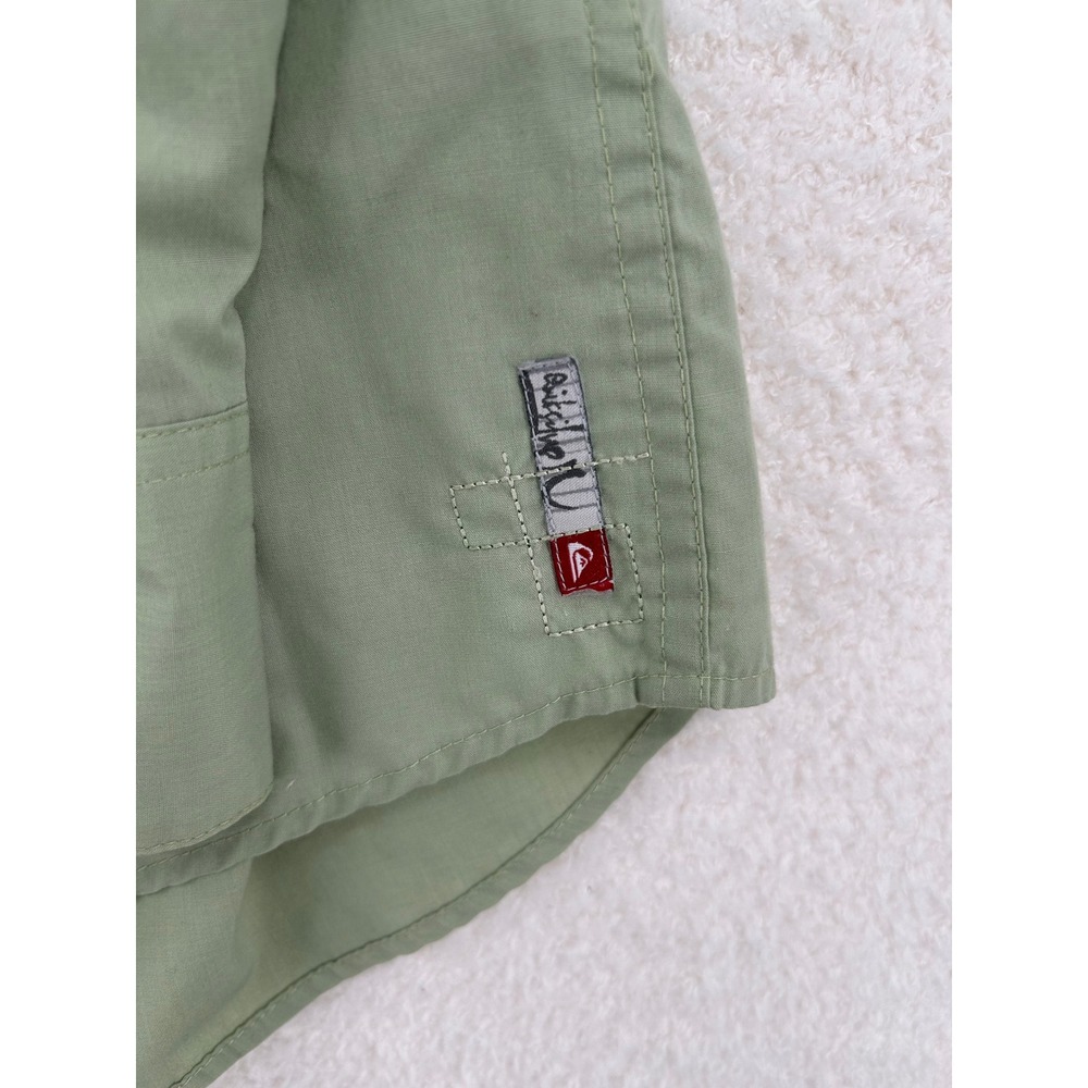 Quiksilver Mens Slim Fit Sage Green Long Sleeve Button Down Shirt XXL B109898 - Picture 2 of 12